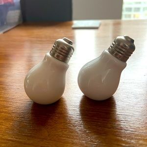 CB2 Salt and Pepper Lightbulb Shakers